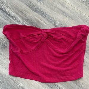 Pink Knotted Tube Top